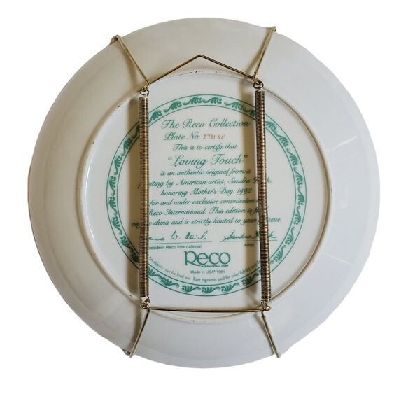 Loving Touch by Sandra Kuck collector plate # 2731 sk - Picture 4 of 5